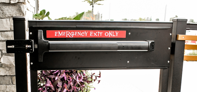 emergency push bar installation in El Cerrito
